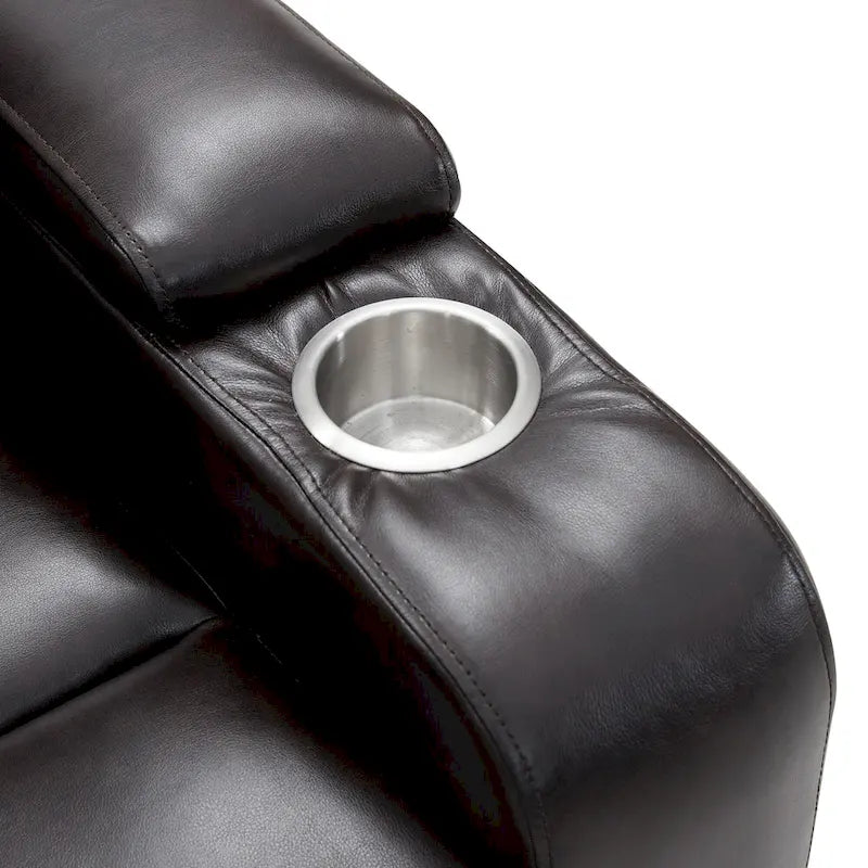 Sillón reclinable eléctrico con portavasos y puerto de carga USB