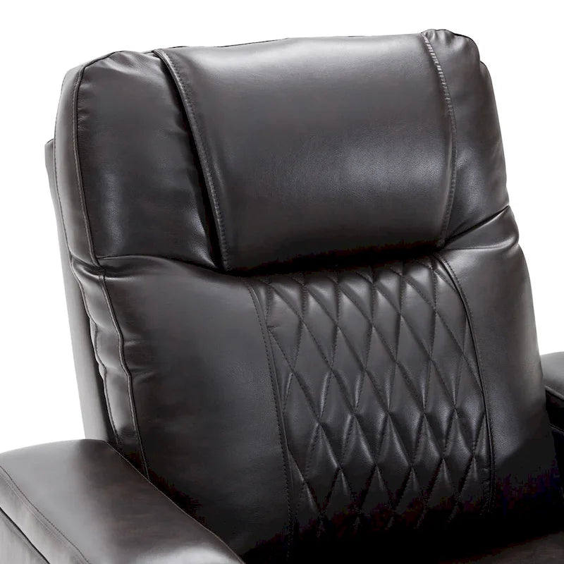 Sillón reclinable eléctrico con portavasos y puerto de carga USB