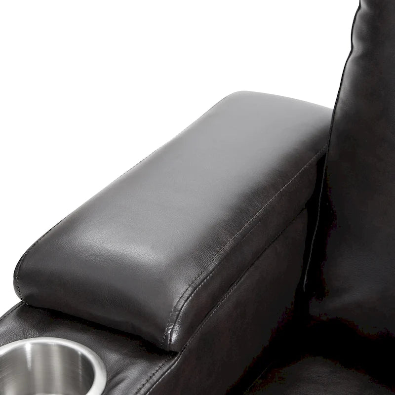Sillón reclinable eléctrico con portavasos y puerto de carga USB