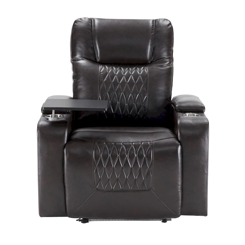 Sillón reclinable eléctrico con portavasos y puerto de carga USB