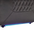 Sillón reclinable eléctrico con portavasos y puerto de carga USB