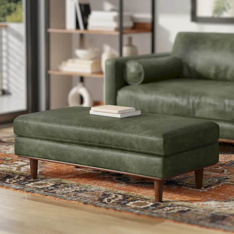 WYNDENHALL Brixley Pouf/Table Basse Mid-Century Moderne de 124,5 cm de large