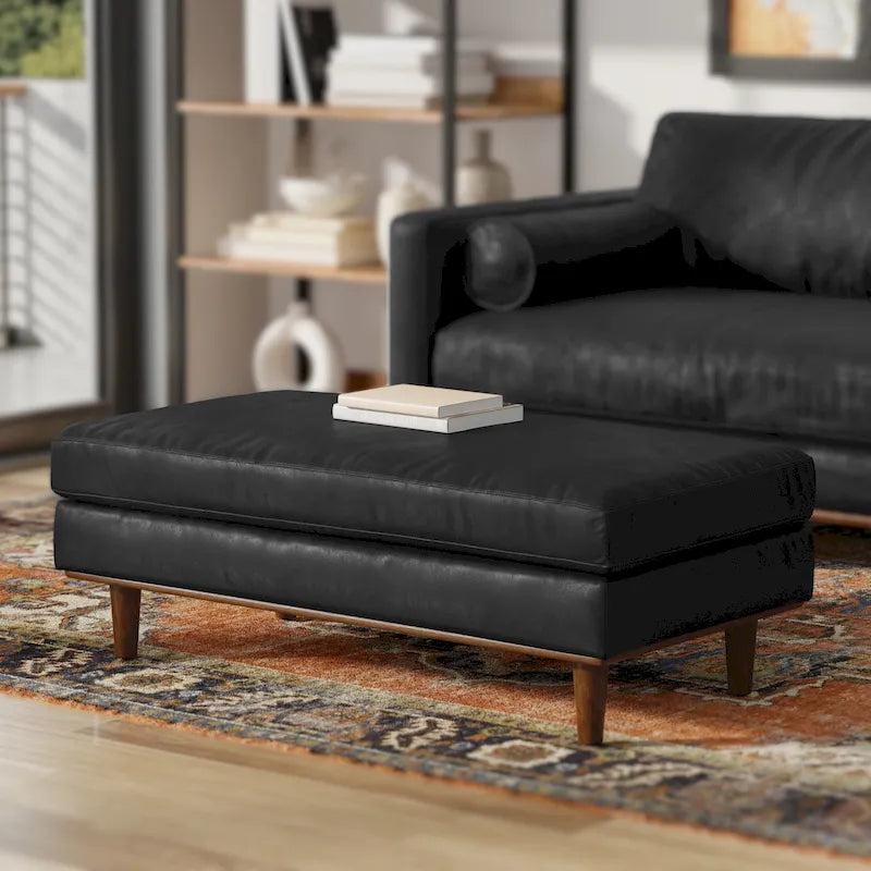 WYNDENHALL Brixley Pouf/Table Basse Mid-Century Moderne de 124,5 cm de large