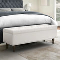 COZYMAN Banc de rangement capitonné, Ottoman rembourré avec rangement pour chambre à coucher - 50,8 L x 17,1 P x 18,3 H