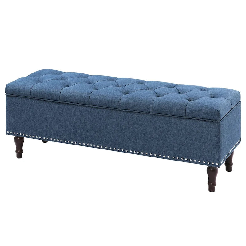 COZYMAN Banc de rangement capitonné, Ottoman rembourré avec rangement pour chambre à coucher - 50,8 L x 17,1 P x 18,3 H