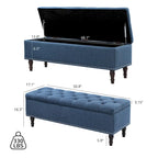 COZYMAN Banc de rangement capitonné, Ottoman rembourré avec rangement pour chambre à coucher - 50,8 L x 17,1 P x 18,3 H