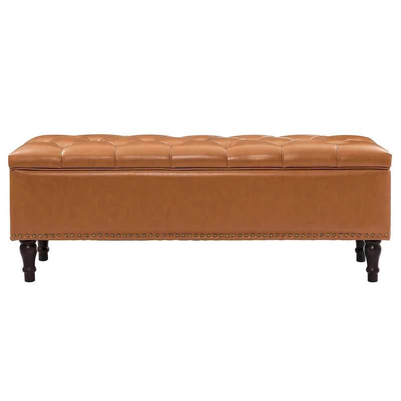 COZYMAN Banc de rangement capitonné, Ottoman rembourré avec rangement pour chambre à coucher - 50,8 L x 17,1 P x 18,3 H