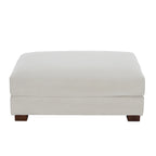 Modern Corduroy Fabric Oversized Accent Ottoman