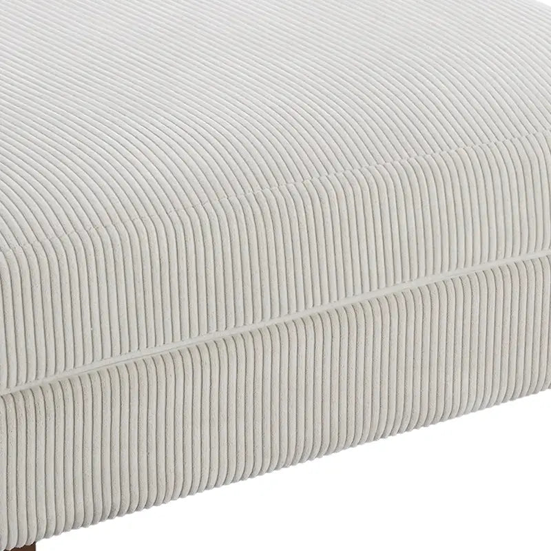 Modern Corduroy Fabric Oversized Accent Ottoman