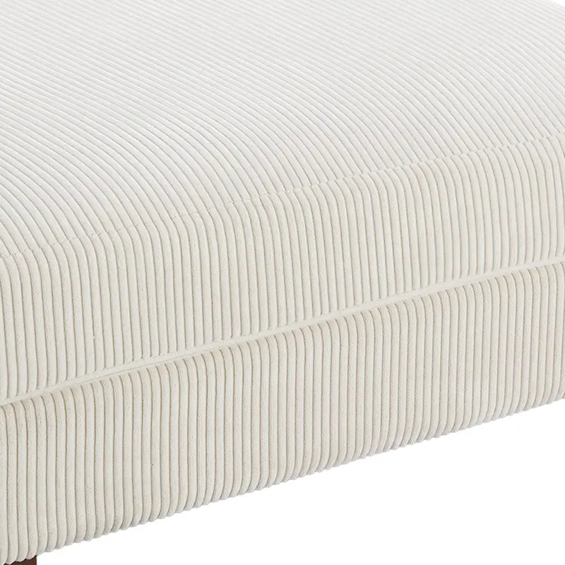 Modern Corduroy Fabric Oversized Accent Ottoman