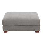 Modern Corduroy Fabric Oversized Accent Ottoman