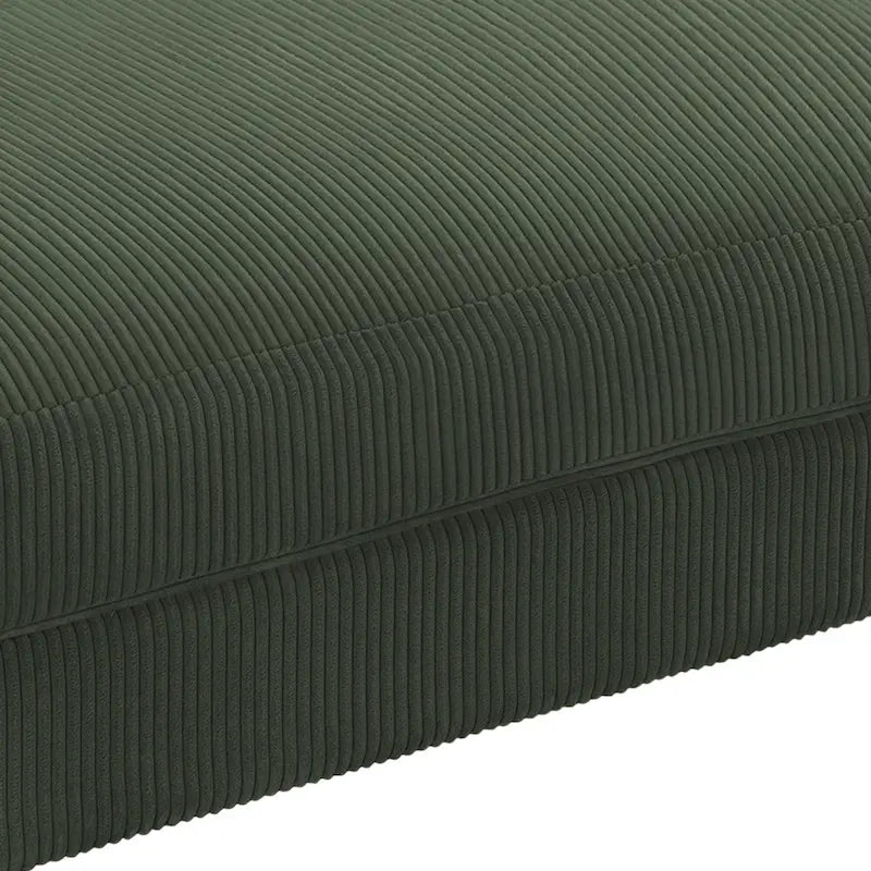 Modern Corduroy Fabric Oversized Accent Ottoman