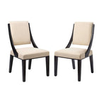 Chaises de salle à manger rembourrées en tissu Cambridge - Lot de 2