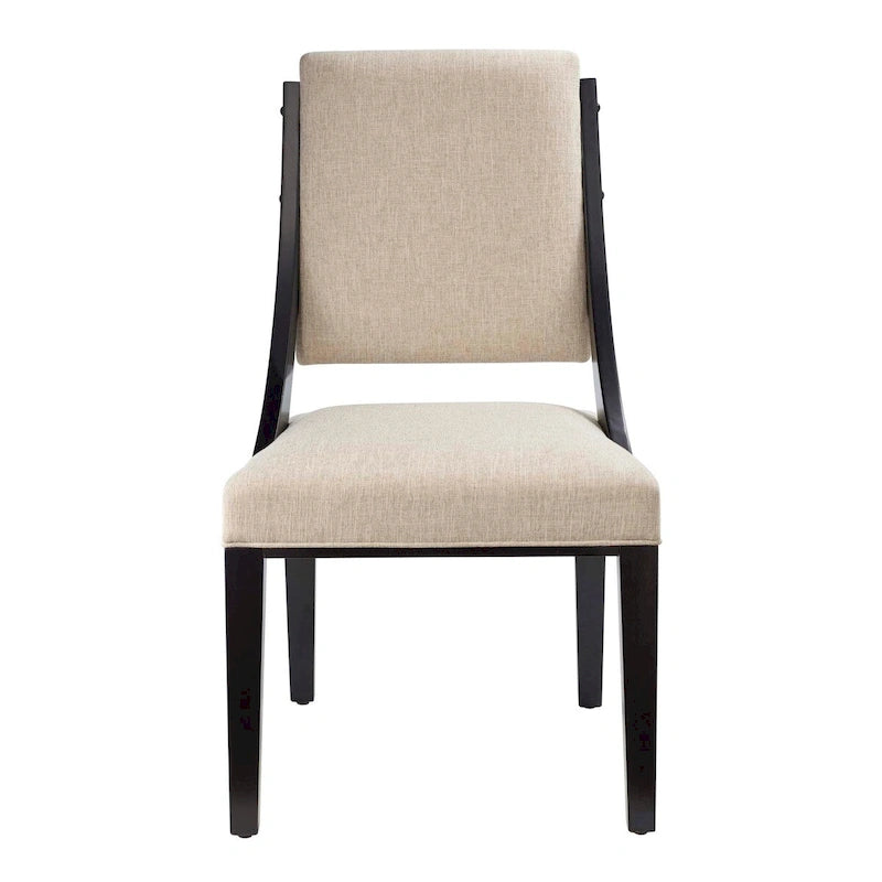 Chaises de salle à manger rembourrées en tissu Cambridge - Lot de 2