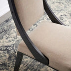 Chaises de salle à manger rembourrées en tissu Cambridge - Lot de 2
