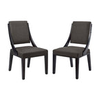 Chaises de salle à manger rembourrées en tissu Cambridge - Lot de 2