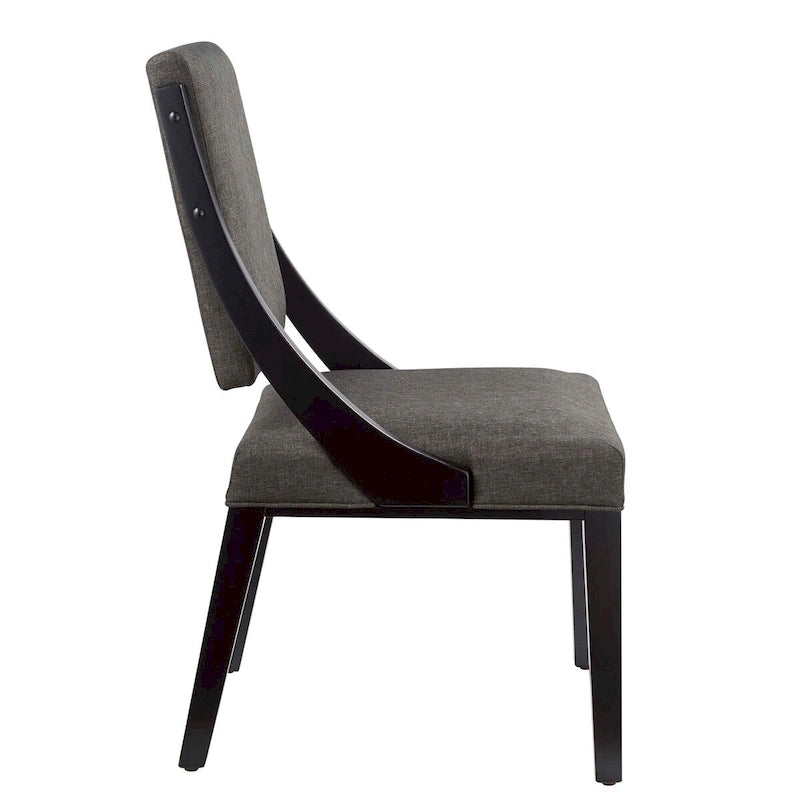Chaises de salle à manger rembourrées en tissu Cambridge - Lot de 2