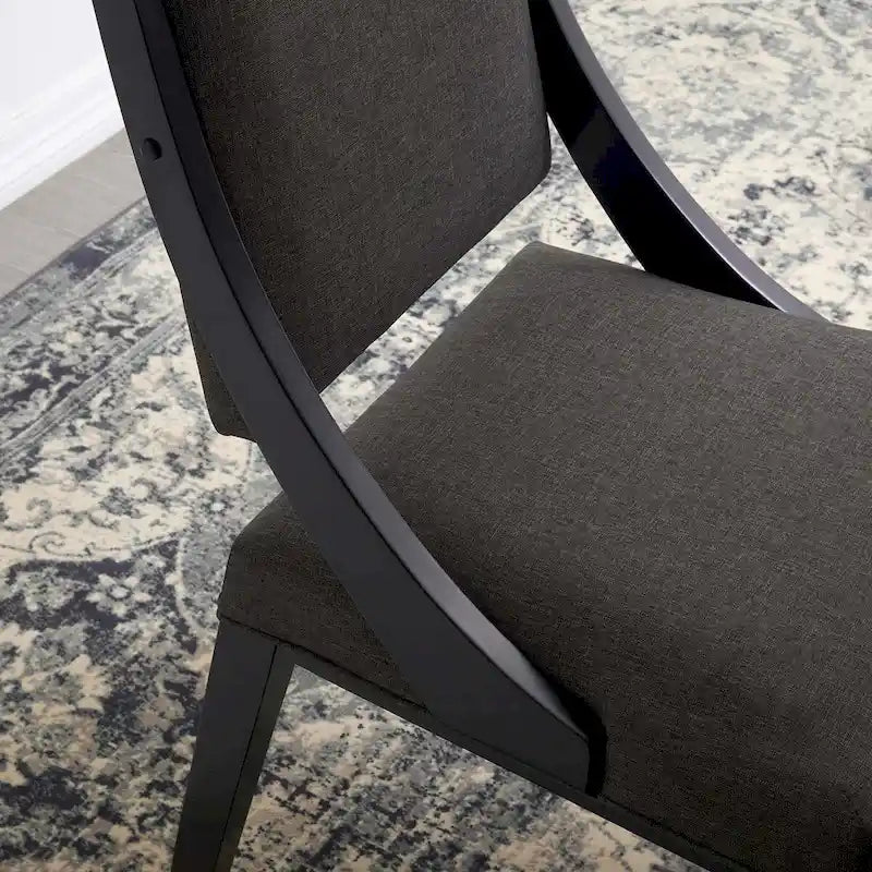 Chaises de salle à manger rembourrées en tissu Cambridge - Lot de 2