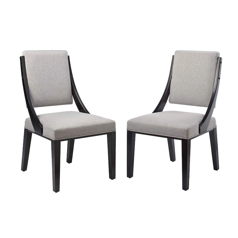 Chaises de salle à manger rembourrées en tissu Cambridge - Lot de 2