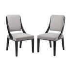 Chaises de salle à manger rembourrées en tissu Cambridge - Lot de 2