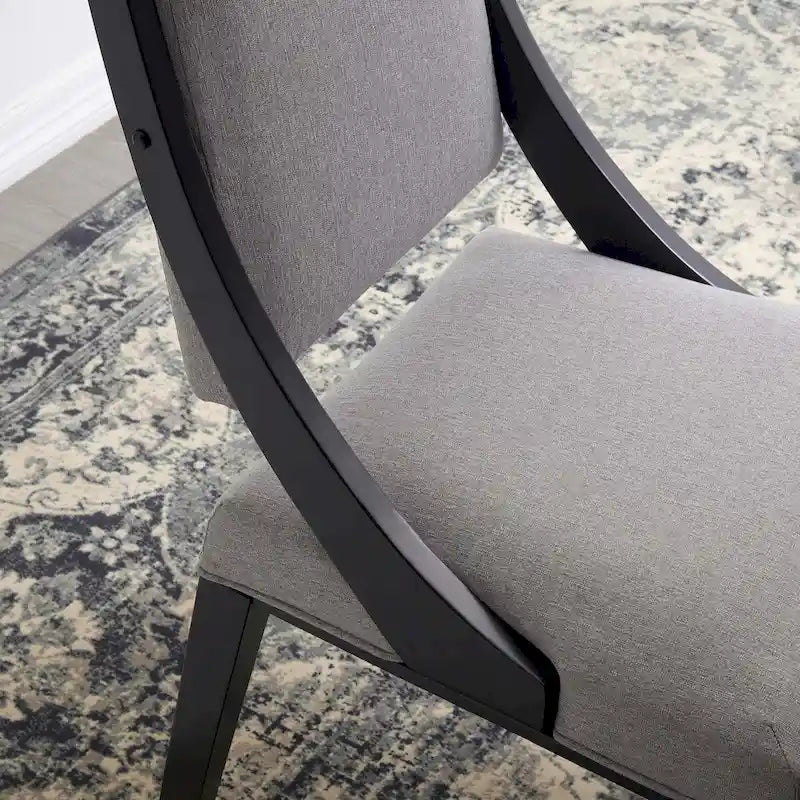 Chaises de salle à manger rembourrées en tissu Cambridge - Lot de 2