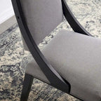 Chaises de salle à manger rembourrées en tissu Cambridge - Lot de 2