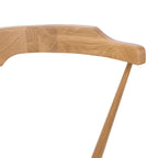 Poly & Bark Enzo Dining Chair - Solid Oak Wood