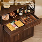 Futzca Sideboard Buffet Cabinet, Kitchen Storage Cabinet