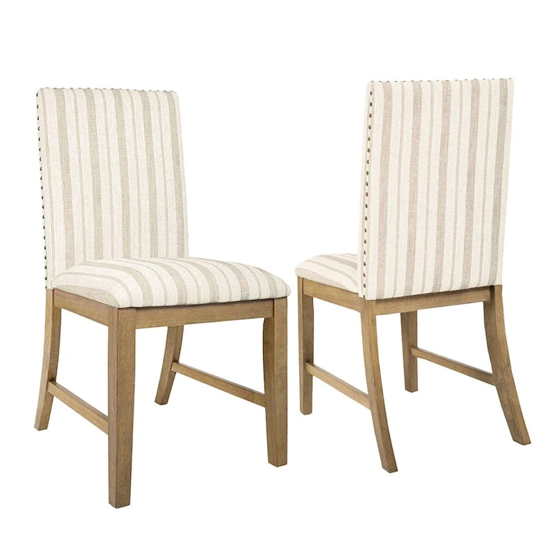 HomePop Upholstered Wood Apron Dining Chair - Set of 2