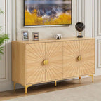 Buffet de salle à manger avec rangement, meuble à quatre portes avec étagères réglables, meuble de rangement, meuble de bar à café
