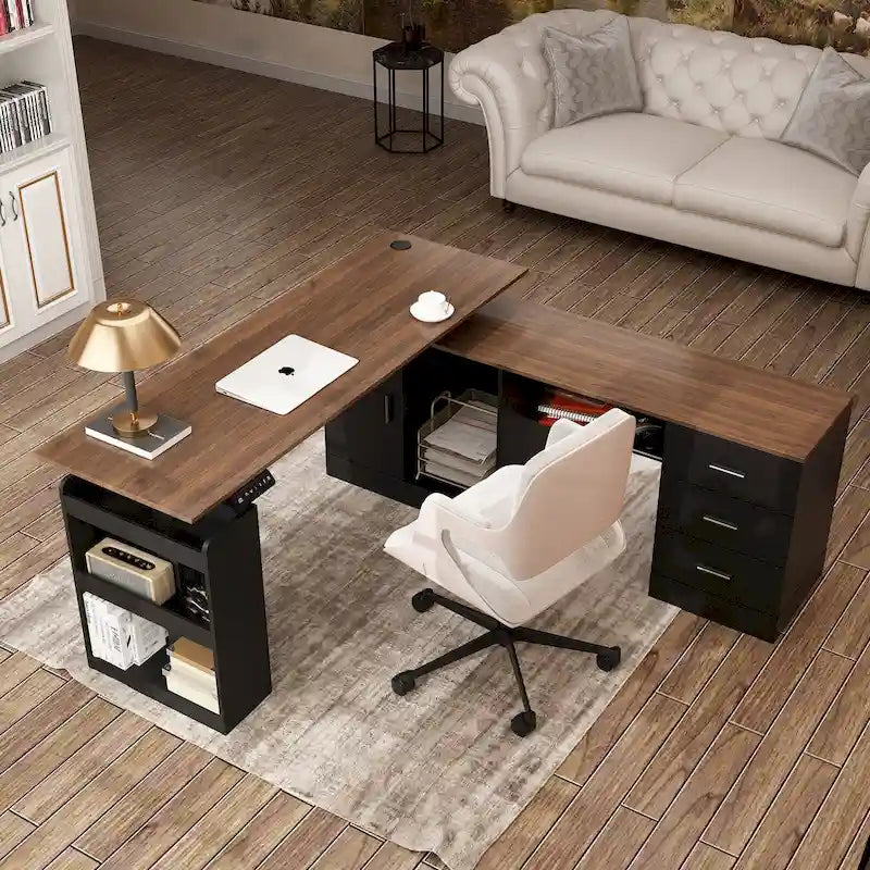63W Versatile Standing Desk Aesthetic with Height Customization Table