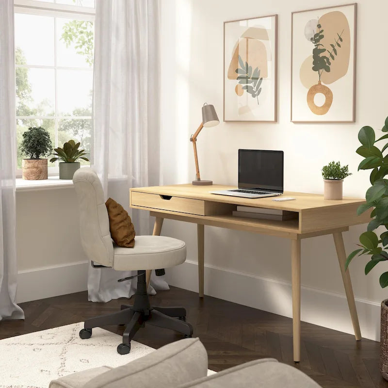 Bush Furniture Nora 54W Writing Computer Desk with Storage