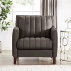 Ensemble canapé, causeuse et fauteuil en cuir pleine fleur Hydeline Ennis - Canapé, causeuse, fauteuil