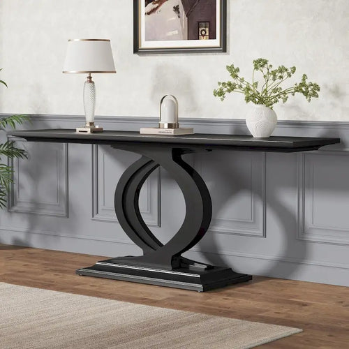 59 Inches Console Table for Entryway, Entry Hallway Table Sofa Table