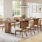 Farmhouse Wood Rectangular Dinner Dining Table for Kitchen Dining Room