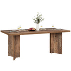 Farmhouse Wood Rectangular Dinner Dining Table for Kitchen Dining Room