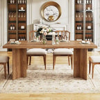 Farmhouse Wood Rectangular Dinner Dining Table for Kitchen Dining Room