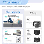 WOWMAX Convertible Folding Sofa Bed Folding Chair Bed with Back Bolster