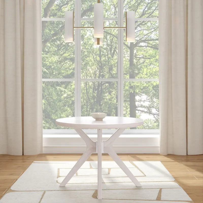 Plank and Beam Verso Cross Leg Round Dining Table - 38
