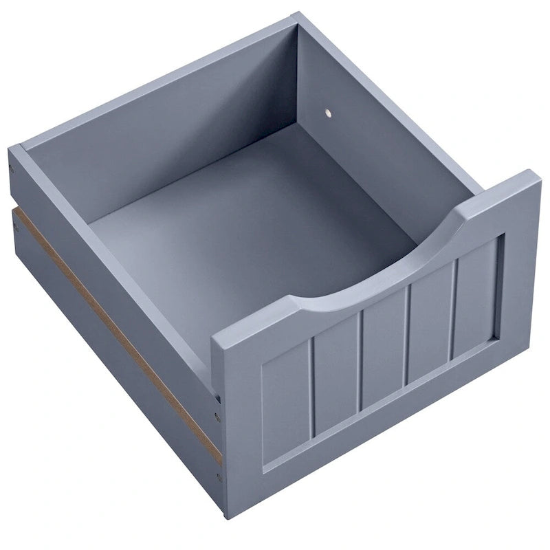 Meuble de Rangement Slim de Salle de Bain Yaheetech avec 4 Tiroirs