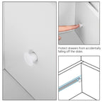 Meuble de Rangement Slim de Salle de Bain Yaheetech avec 4 Tiroirs
