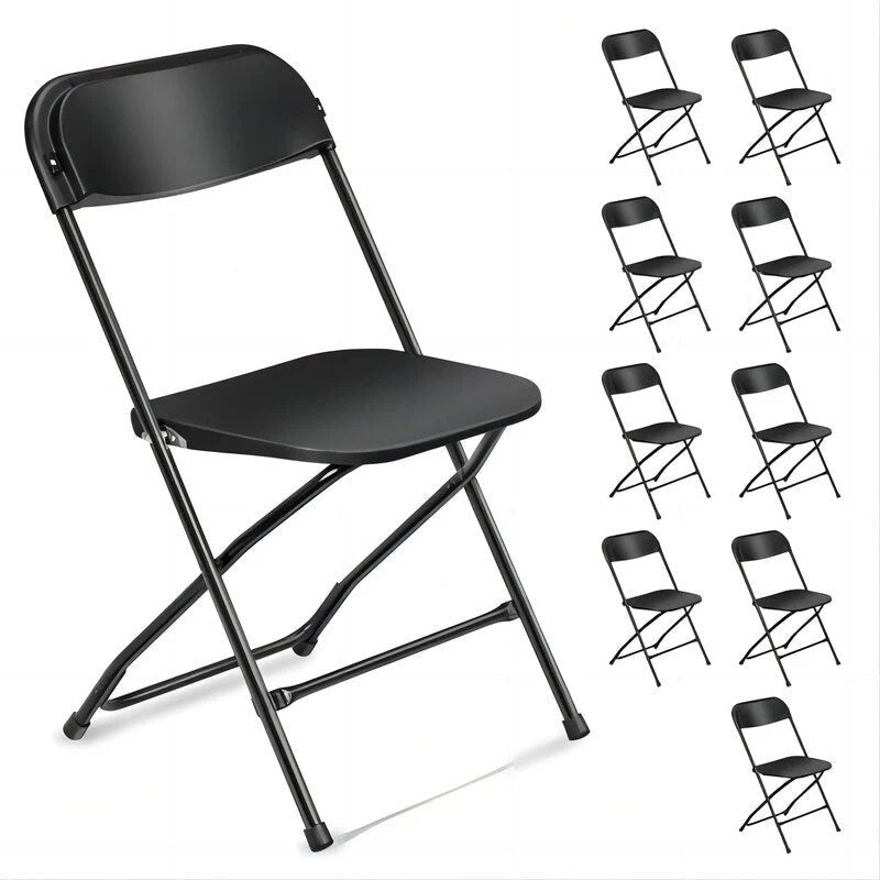 Lot de 10 chaises pliantes en plastique pour écoles et conférences