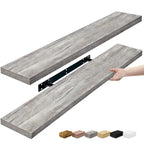Sorbus Long Floating Shelves for Wall Set of 2 - 35L x 9W x 1.5H