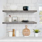 Sorbus Long Floating Shelves for Wall Set of 2 - 35L x 9W x 1.5H