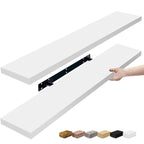 Sorbus Long Floating Shelves for Wall Set of 2 - 35L x 9W x 1.5H