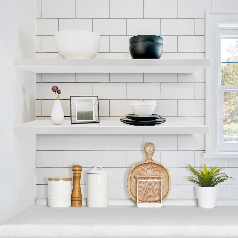 Sorbus Long Floating Shelves for Wall Set of 2 - 35L x 9W x 1.5H