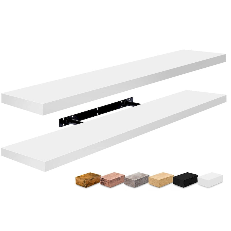 Sorbus Long Floating Shelves for Wall Set of 2 - 35L x 9W x 1.5H