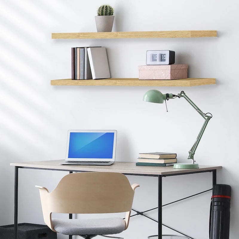 Sorbus Long Floating Shelves for Wall Set of 2 - 35L x 9W x 1.5H