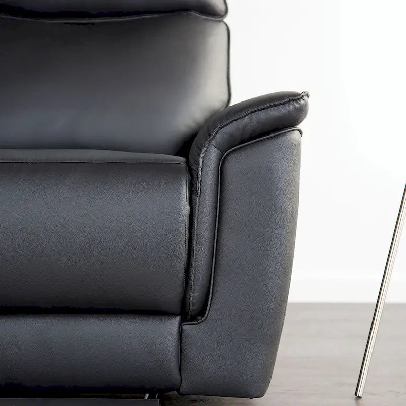 Sofá Reclinable Manual con Brazos Acolchados Acampanados