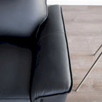 Sofá Reclinable Manual con Brazos Acolchados Acampanados